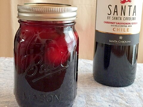 冷凍フルーツの赤いサングリア